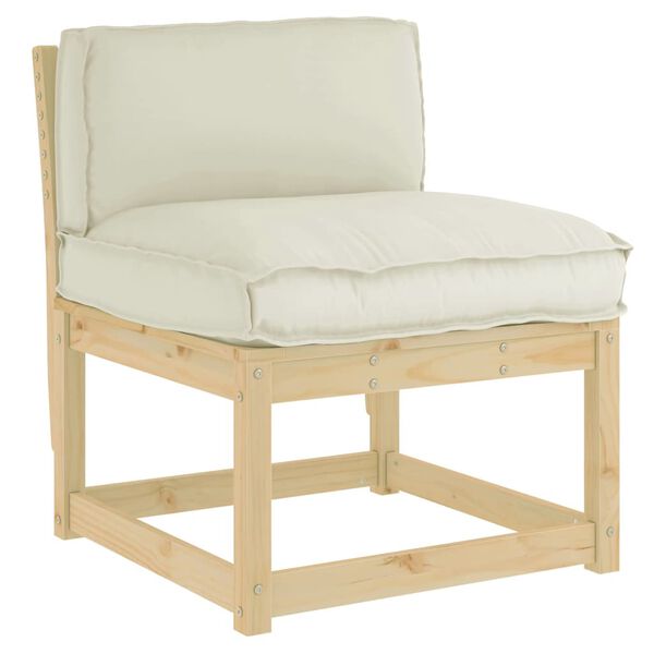 vidaXL Pude Creme 70 x 40 x 12 cm Oxford stof