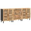 vidaXL Opbevaringsskabe 3 stk. 180 x 33 x 75 cm Massivt mangotr&aelig;