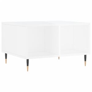 vidaXL sofabord 60x50x36,5 cm konstrueret tr&aelig; hvid h&oslash;jglans