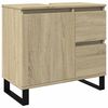 vidaXL badev&aelig;relsesskab 65x33x60 cm konstrueret tr&aelig; sonoma-eg