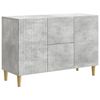 vidaXL Sideboard Betongr&aring; 89 x 34,5 x 60 cm Konstrueret tr&aelig;