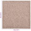 vidaXL T&aelig;ppe 20 pcs Beige 50 x 50 cm 100% Polypropylen