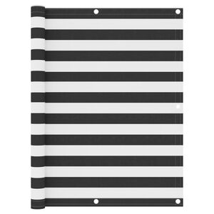 vidaXL altanafsk&aelig;rmning 120x400 cm oxfordstof antracitgr&aring; og hvid