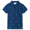 Poloshirt til b&oslash;rn str. 104 m&oslash;rkebl&aring;