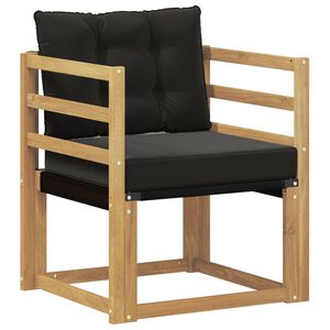 vidaXL Udend&oslash;rs sofa Massiv akacietr&aelig; og Textilene Hvid