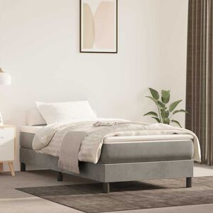 vidaXL springmadras med pocketfjedre medium 80x160 cm til fl&oslash;jl lysegr&aring;