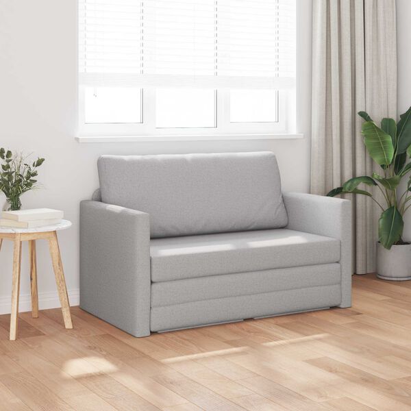 vidaXL Sovesofa 110cm Skygr&aring; Stof