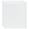 vidaXL skabsl&aring;ger 2 stk. 69x59,4 cm lameldesign massivt fyr hvid