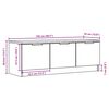 vidaXL tv-bord 102x35x36,5 cm konstrueret tr&aelig; gammelt tr&aelig;look