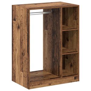 vidaXL Garderobeskab med hylde Gammelt tr&aelig; 77 x 48 x 102 cm