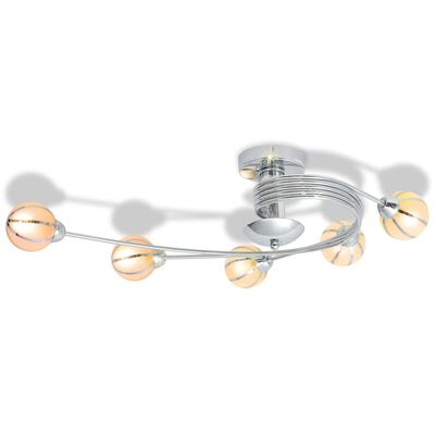 vidaXL loftslampe med 5 LED-pærer G9 200 W