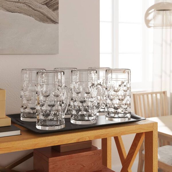 vidaXL &oslash;lglas 6 stk. med h&aring;ndtag 500 ml