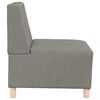 vidaXL modul&aelig;r sofa uden arml&aelig;n taupe 55 cm stof