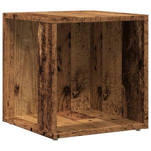 vidaXL sidebord 33x33x34 cm konstrueret tr&aelig; antikt eg