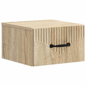 vidaXL V&aelig;gh&aelig;ngt Natbord Sonoma-eg 34,5 x 33 x 20 cm Konstrueret tr&aelig;