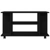 vidaXL tv-skab med hjul 80x40x45 cm konstrueret træ sort-eg