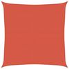 vidaXL solsejl 5x5 m 160 g/m&sup2; HDPE terrakotta