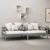vidaXL daybed 90x200 cm massivt fyrretræ grå