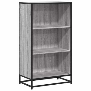 vidaXL bogreol 60x35x107,5 cm konstrueret tr&aelig; gr&aring; sonoma-eg