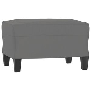 vidaXL fodskammel 60x50x41 cm mikrofiberstof m&oslash;rkegr&aring;
