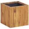 vidaXL h&oslash;j plantekasse med krukke 24,5x24,5x25 cm massivt akacietr&aelig;