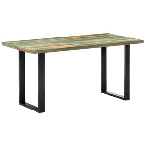 vidaXL spisebord 160x80x75 cm massivt genanvendt tr&aelig;