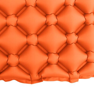 vidaXL luftmadras med pude 58x190 cm orange