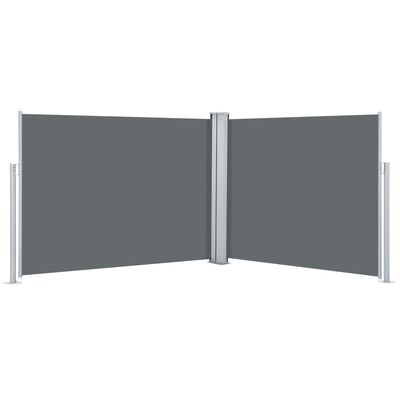 vidaXL sammenrullelig sidemarkise 170 x 1000 cm antracitgrå