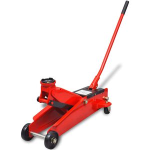 Lavprofil hydraulisk gulvdonkraft 3 ton R&oslash;d