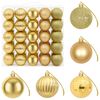 vidaXL Julekugles&aelig;t 75 stk. Guld 6 cm Polystyren