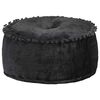 vidaXL puf 40x20 cm rund velour antracitgr&aring;