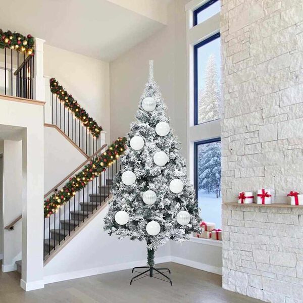 vidaXL Julepynt Set XXL 3 pcs Hvid Plastik