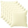 vidaXL Pudebetr&aelig;k 6 stk. HOUTEN Cremefarvet 80 x 80 cm Polyester