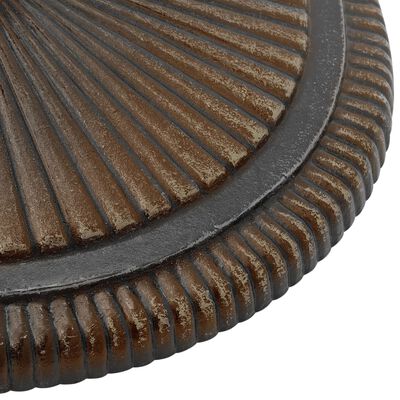 vidaXL parasolfod 45x45x30 cm støbejern bronzefarvet