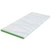 vidaXL Madras topper Hvid og grøn 180 x 200 x 6 cm Jacquard Stof