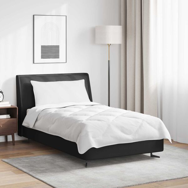 vidaXL Dyne med pude 2 pcs Hvid Microfiber