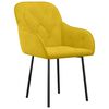 vidaXL spisebordsstole 2 stk. fl&oslash;jl gul