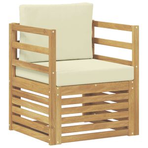 vidaXL Udend&oslash;rs sofa Polyester Hvid og cremefarvet