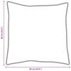 vidaXL Hovedpude med pude 2 pcs Hvid 60 x 60 cm Fjer