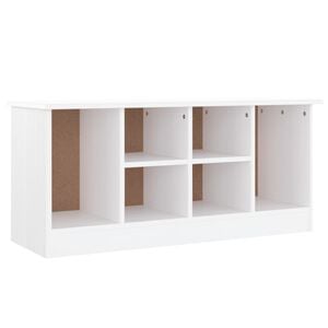vidaXL skob&aelig;nk ALTA 100x35x45 cm massivt fyrretr&aelig; hvid
