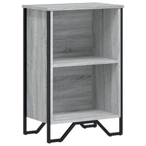 vidaXL bogreol 50x31x74,5 cm konstrueret tr&aelig; gr&aring; sonoma-eg
