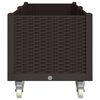 vidaXL plantekasse med hjul 160x50x54 cm PP brun