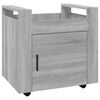 vidaXL kontorvogn 60x45x60 cm konstrueret tr&aelig; gr&aring; sonoma-eg