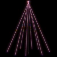 vidaXL lysende juletræ 1300 LED'er 8 m inde/ude farverigt lys
