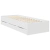 vidaXL Sengestel med skuffe Hvid 75 x 190 cm Ingeni&oslash;rtr&aelig;
