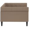 vidaXL daybed 90x200 cm kunstlæder cappuccinofarvet