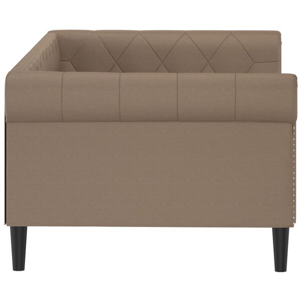 vidaXL daybed 90x200 cm kunstlæder cappuccinofarvet