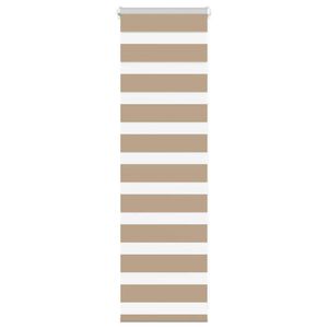 vidaXL zebragardin sandbrun 40x100 cm stofbredde 35,9 cm polyester