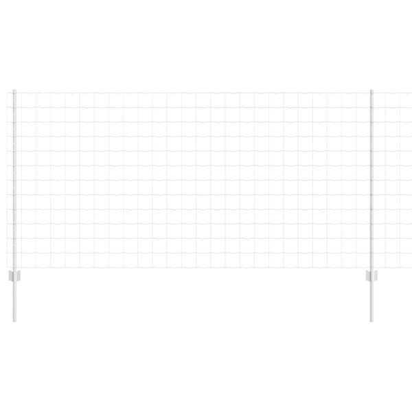 vidaXL Hegn med post S&oslash;lv 1,2 x 10 m St&aring;l