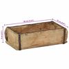 vidaXL Bakke 4 pcs Brun 30 x 15 x 9 cm Solid genbrugs tr&aelig;